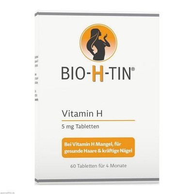 BIO-H-TIN Vitamin H 5 mg für 4 Monate Tabletten 60 St PZN 9900478