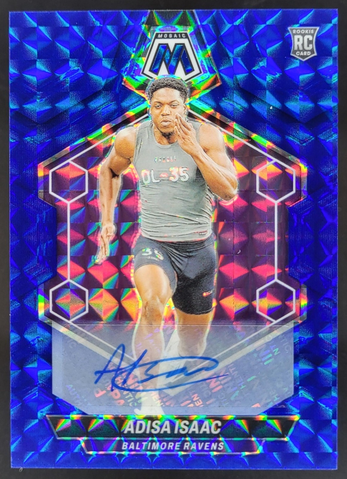 Adisa Isaac Panini Mosaic #374 Autograph-Blue