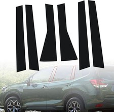 Door Window Pillar Post Trim, Glossy Black, Fit for 2019 2020Subaru Forester