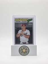 2026 Topps Heritage Jacob Young Chrome White Parallel