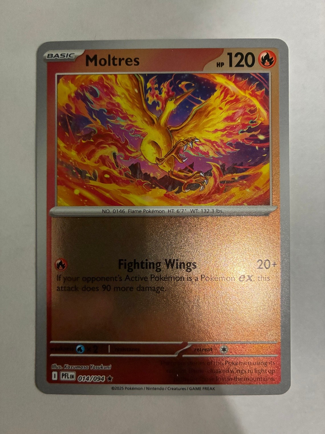 Moltres reverse Holo Rare ME02: Phantasmal Flames 014/094 NM