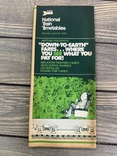 Amtrak National Train Timetables 1979 Vintage Rail Travel Schedule Brochure