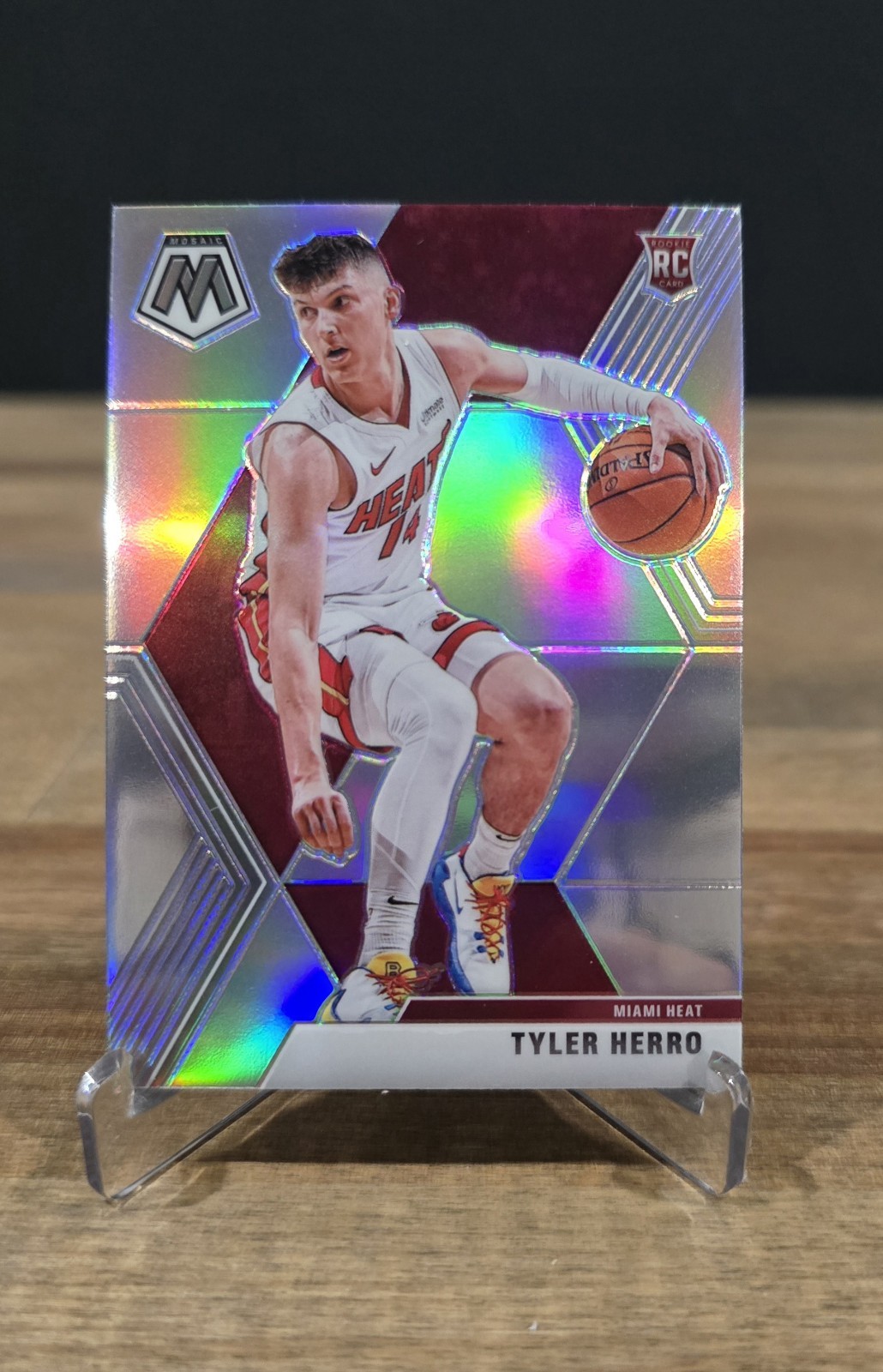 2019-20 Panini Mosaic Rookie Tyler Herro #223 Silver Prizm Miami Heat RC
