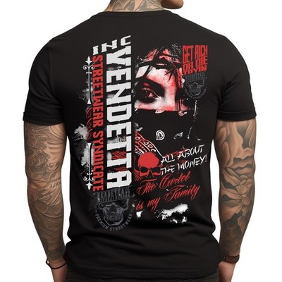 Vendetta Inc. Männer Shirt Rundhals kurzarm Money Cartel schwarz VD-1417 - neu