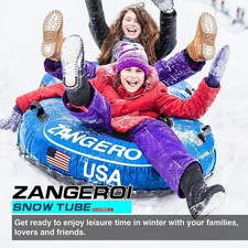 Snow Tubes cover for Sledding Heavy Duty 45 inch Snow Sled (Blue)