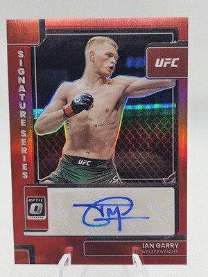 2023 Donruss Optic UFC Ian Garry Red Prizm Auto /199 #SS-IGR Signature Series