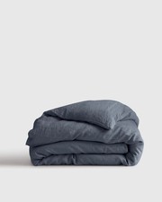 Quince 100 European Linen Duvet Cover, King/Cal King NIGHTFALL no Shams 