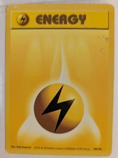 LIGHTNING ENERGY - 100/102 - Base Set Pokemon Card