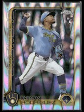 2025 Topps Chrome #201 Carlos Rodriguez RayWave Refractors