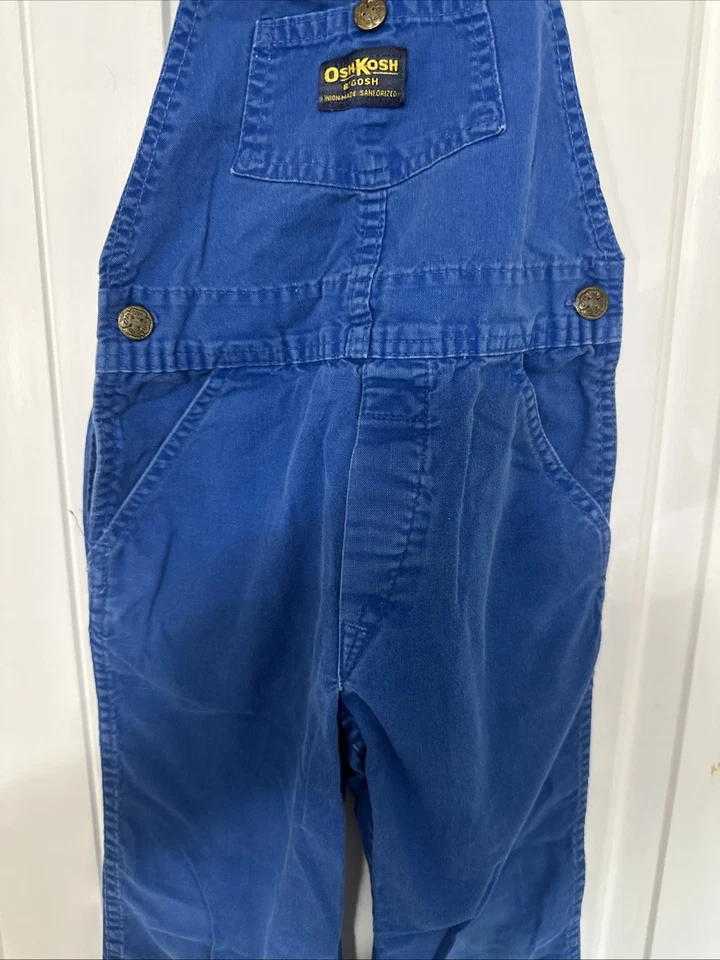 Mono con tirantes OshKosh vintage azul 6-7 Vestbak EE. UU. agricultor Countrycore años 90 Foto 3 de 4