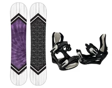 ALTITUDE WOMEN'S VISIONARY ALL-MOUNTAIN SNOWBOARD + RIDER BINDINGS S/M 6.5-9