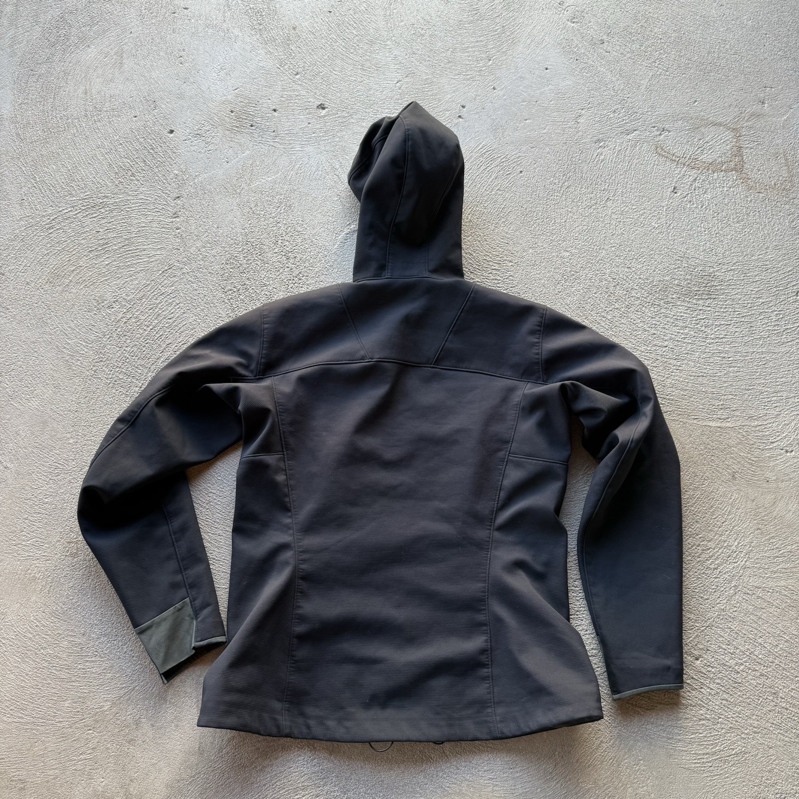 ARC'TERYX Giacca Arcteryx donna grande nera foderata con zip guscio outdoor escursionismo arrampicata basic