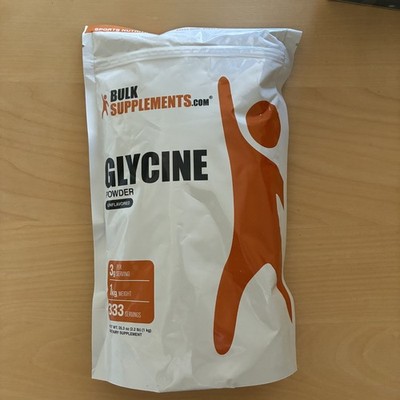 Bulk Supplements Glycine Powder - Amino Acid Nutritional Supplements - 2.2 lbs