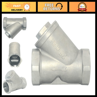2'' WYE Strainer Mesh Filter Valve,800WOG Y-Spring NPT Female Check Valve,Stainle