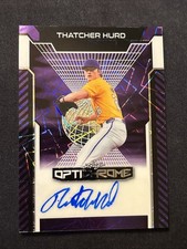 2025 Leaf Optichrome Thatcher Hurd Auto 5/5 Purple Parallel New York Yankees