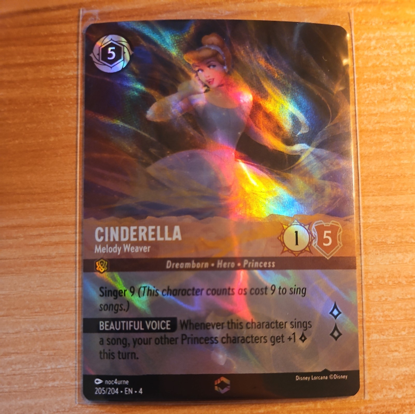 Disney Lorcana Cinderella Melody Weaver 205/204 | ENCHANTED | Ursula’s Return
