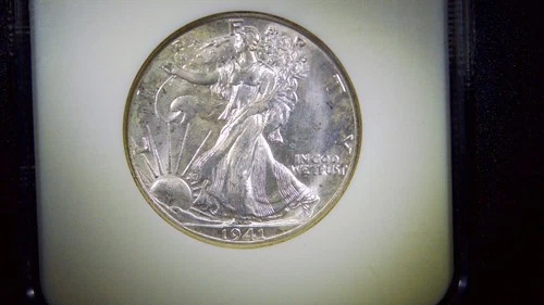 1941‑D Walking Liberty Half Dollar NGC MS66 – Brilliant Luster – Cert# 607165052