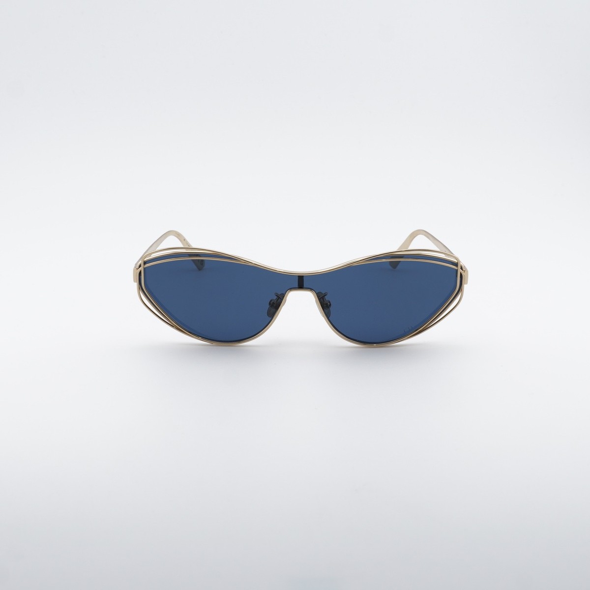 Dior FILDIOR M1U B0B0 Cat Eye Sunglasses - Gold/Blue Sunglasses DIOR CD CHAIN M1U B0B0 00-0 Gold in stock  main image 2