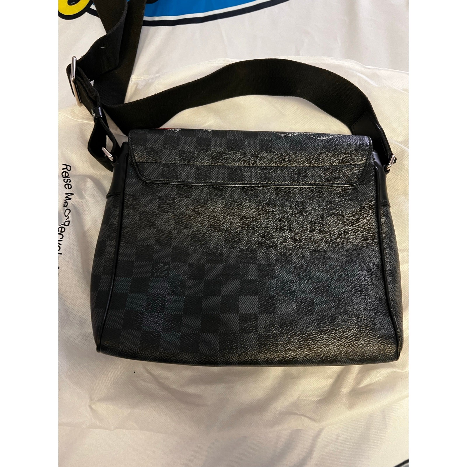 Louis Vuitton District NM Messenger Bag LTD Renaissance Map Damier Graphite PM image 2