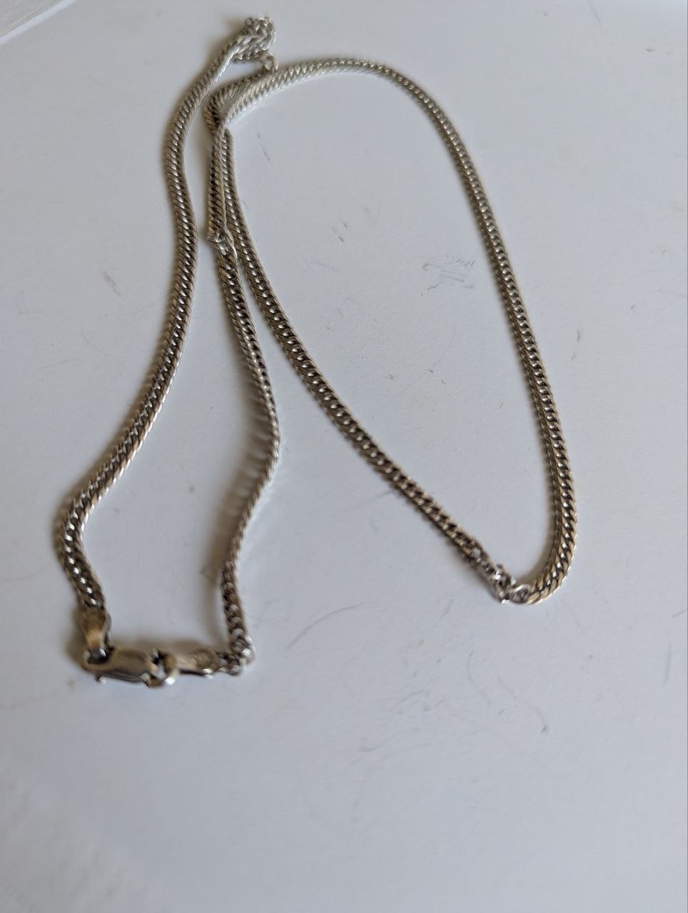Solid 925 Sterling Silver Curb Link Chain Necklac… - image 5