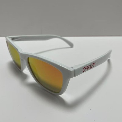 Oakley Sunglasses Frogskins OO9245 Polarized Ivory White Frame Ruby Lenses