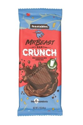 Feastables MrBeast Milk Chocolate Crunch Bars