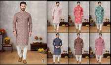 Indian Traditional Bollywood Solid Color Kurta Men's Ethnic Wear Kurta 16-MT-14