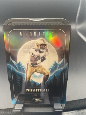2024 Topps Midnight - Nightball Jerry Rice #NB-23 Dusk /75