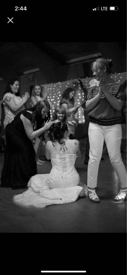 Vestido de novia firma Galina talla 10 (usado) Foto 3 de 4