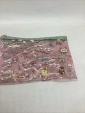 Sanrio characters zip flat pouch Hello kitty and friends Cute Bag