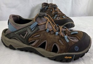 Merrell All Out Blaze Sieve Mens 10 Castle Rock Green Oasis Hiking Shoes J65233 Merrell All Out Blaze Sieve | eBay main image 4