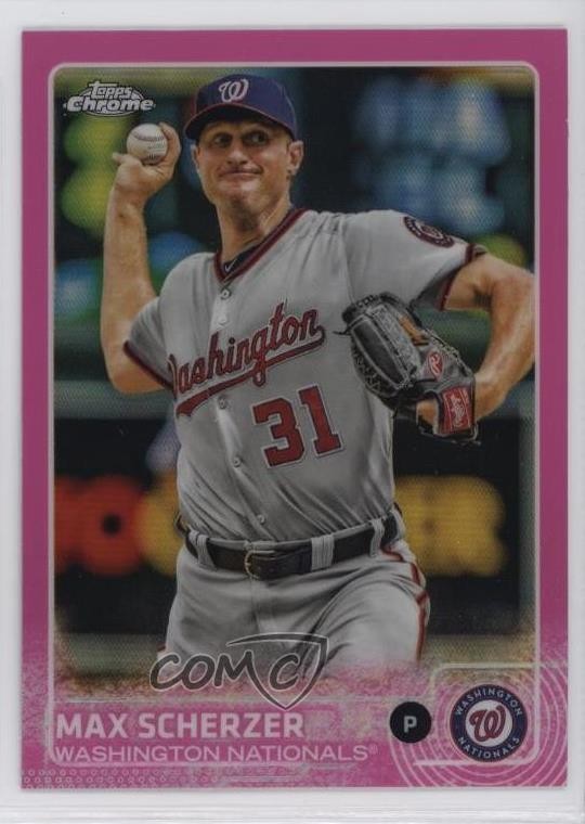 2015 Topps Chrome Pink Refractor Max Scherzer #98 0t2