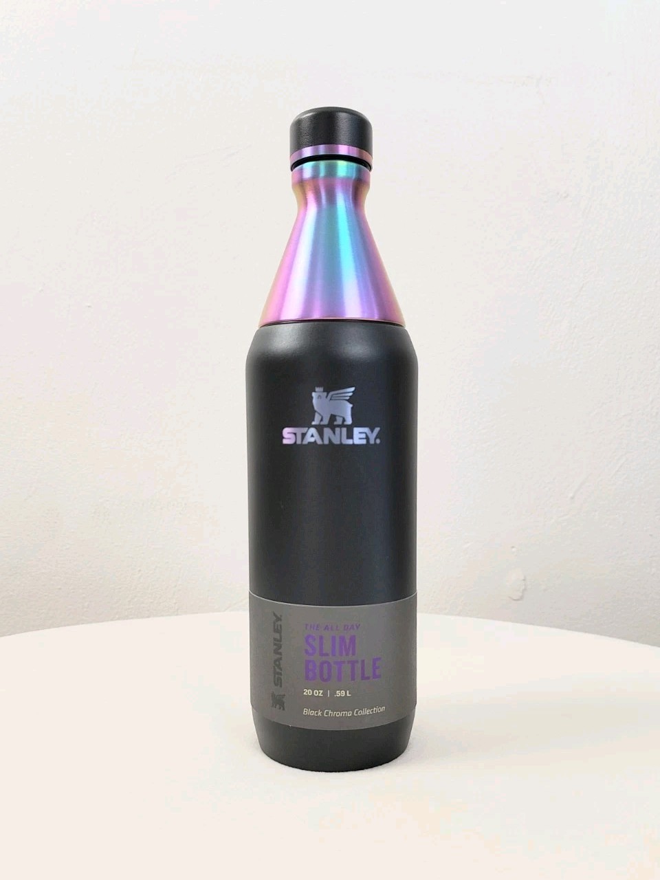 NEW! Stanley 20oz The Black Chroma All Day Slim Bottle Insulated Water Bottle