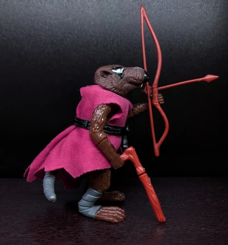 Vintage TMNT Splinter Soft Head Complete 1988 Action Figure