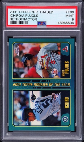 Pujols, Ichiro [Retrofractor ] #T99 2001 Topps Chrome Traded card