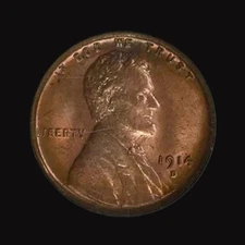 1914-D Lincoln Wheat Cent Penny, Excellent Condition, As shown in the figure