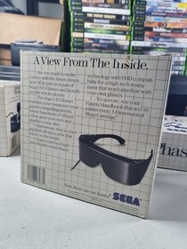 Sega Master System 3D Glasses, Light Phaser & Control Stick CIB In Boxes