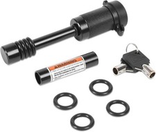 Heavy Duty Trailer Hitch Pin Lock, 1/2" Diameter Lock Pin with 5/ Size: 1 Pack