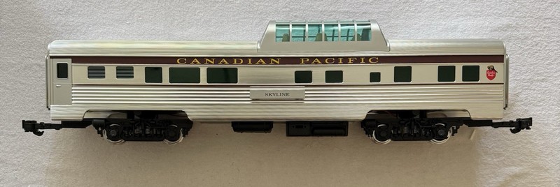 ARISTOCRAFT  TRAIN 32607, CP STREAMLINED VISTA DOME CAR G SCALE