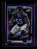 2024 Topps Cosmic Chrome JC Latham #195 Purple Nebula Refractor /150 RC Titans