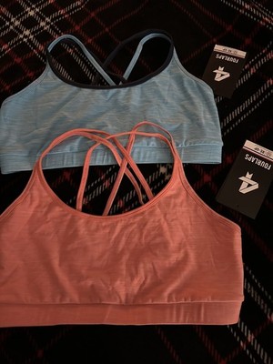 Fourlaps Women's Sports Bra Size M Lot Of 2 Bra s. Both NWT NEW Over $100 Worth