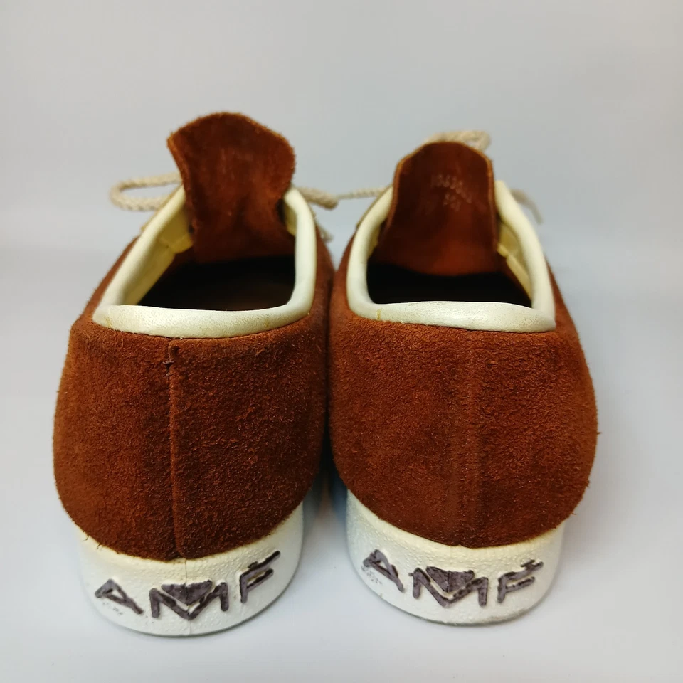 Zapatos de boliche AMF vintage de cuero gamuza marrón talla 6,5 VER DESCRIPCIÓN  Foto 4 de 4