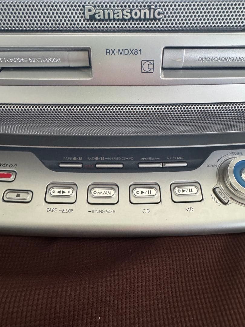 Panasonic（CD・MD・TAPE・RADIO）RX-MDX81 Panasonic RX-MDX81 Portable CD MD Cassette Radio Boombox Audio