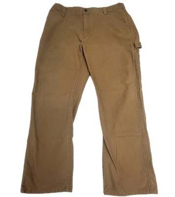 Wolverine Mens 40x30 Carpenter Jeans Camel 100% Cotton Workwear Rugged Straight 