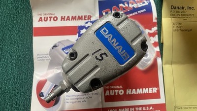 Danair AH-15H Auto Hammer. Tested, Includes Original Box, Manuals, NEW Steel Tip
