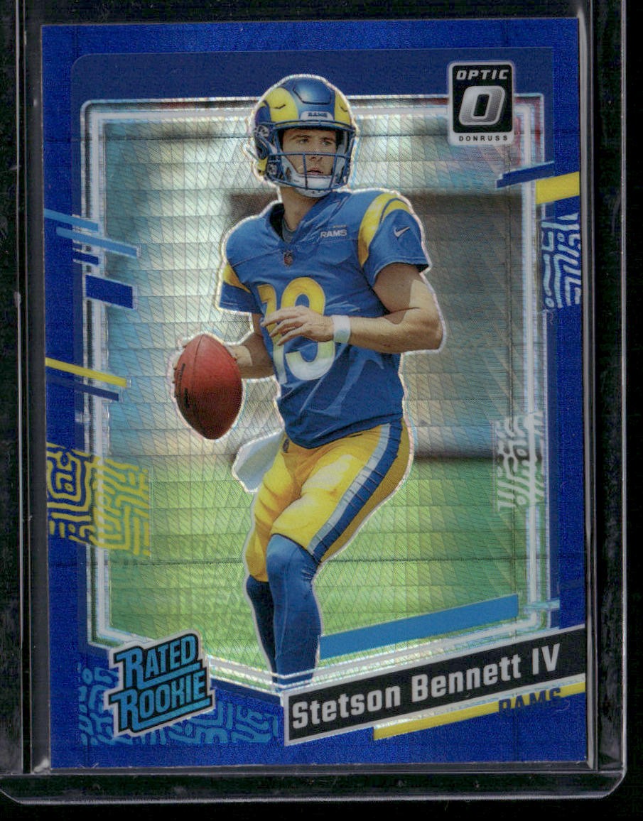 2023 Donruss Optic #267 Stetson Bennett Blue Hyper