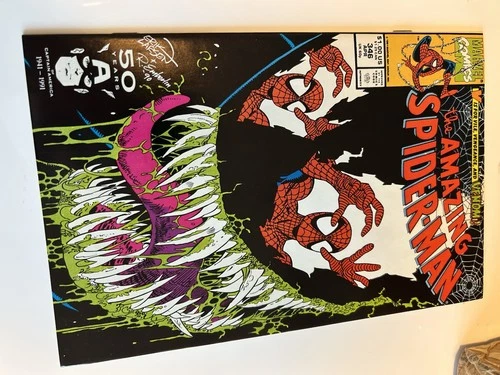 Amazing Spider-Man 346 Signed by Erik Larsen Marvel Comics 1991 VF/NM