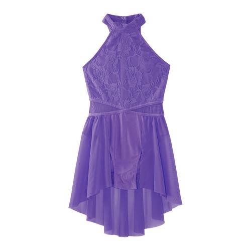 UK Girls Ballet Leotard Dance Costume Skating Lyrical pattern Gymnastic Dress - Picture 78 of 88