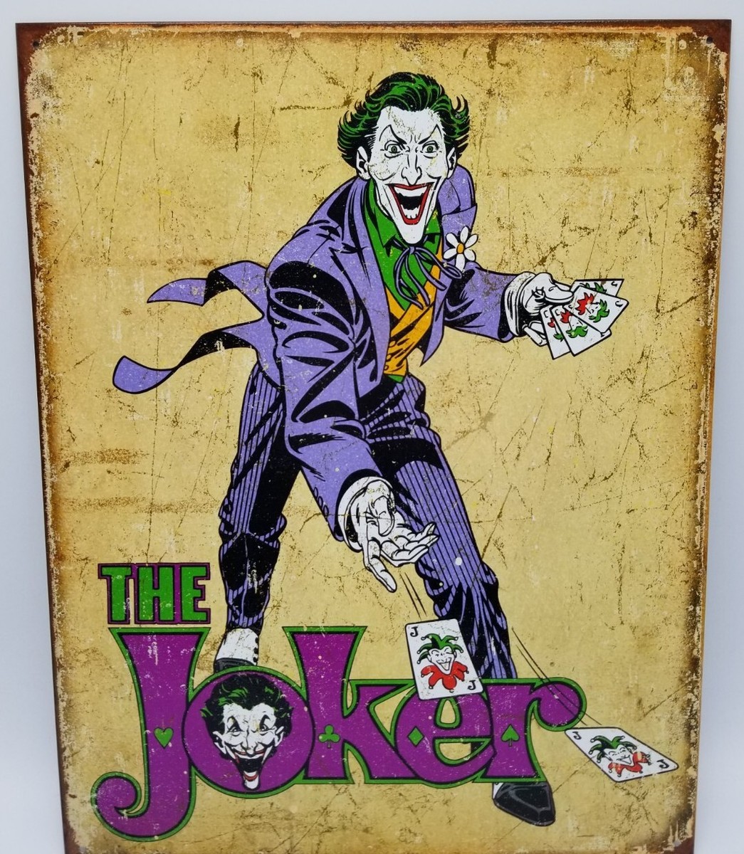 DC Comics THE JOKER Metal Sign 12