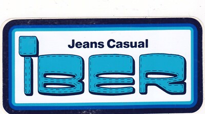 Adesivo - Old sticker - Iber - Jeans Casual 13 x 6,5 | eBay